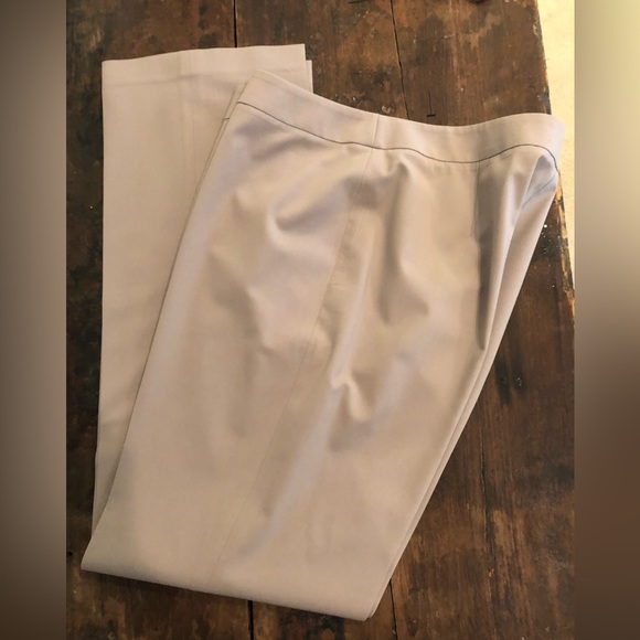 Dress slacks in taupe, size 12, Barrow cut, Lafayette 148. - Picture 1 of 6